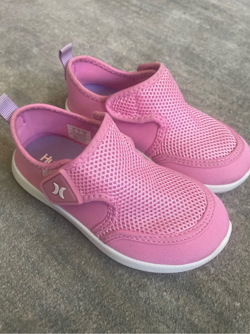 Hurley Kids Spence Pink Mesh Slip On Water Shoes Toddler Size 8 Quick Dry Aqua